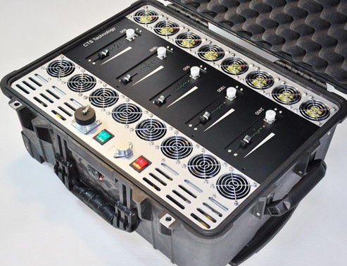 calidad  Compact Semi Portable Tactical Jammer Device 25MHz-3.8GHz Easy Installation fábrica