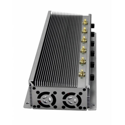 calidad  GPS WiFi VHF UHF Radio Frequency Jammer High Power 6 Antennas , 15 Watt Out Put fábrica